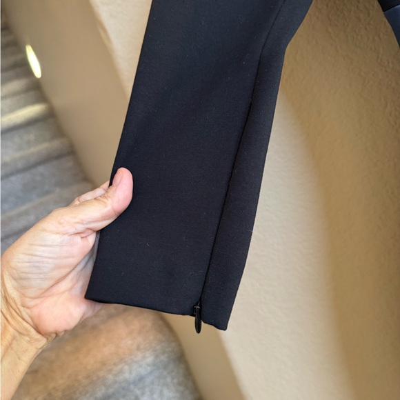 Robert Rodriguez Leather Black and Blue Long Sleeve Dress - Picture 7 of 7